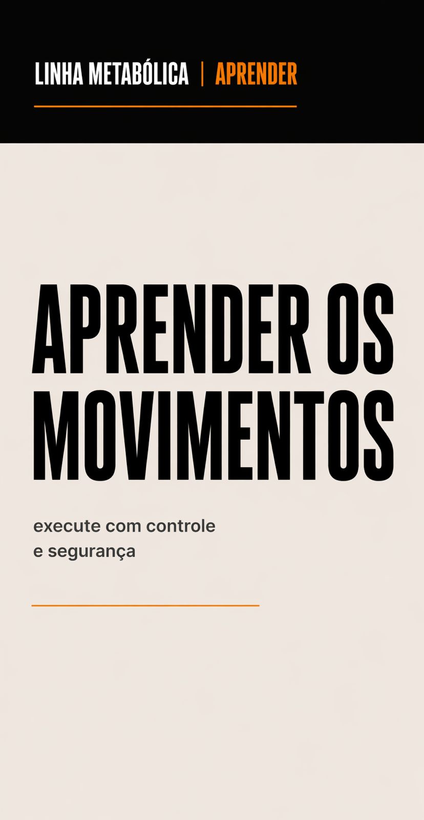 Módulo APRENDER, Linha Metabólica na plataforma M4M