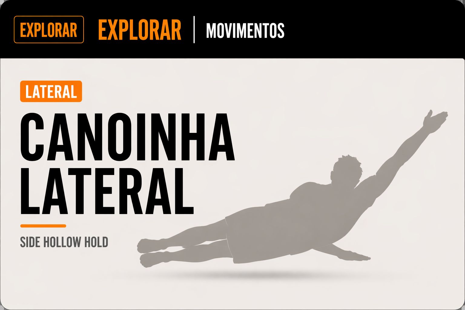Movimento Side Hollow Hold Direito da Linha Metabólica