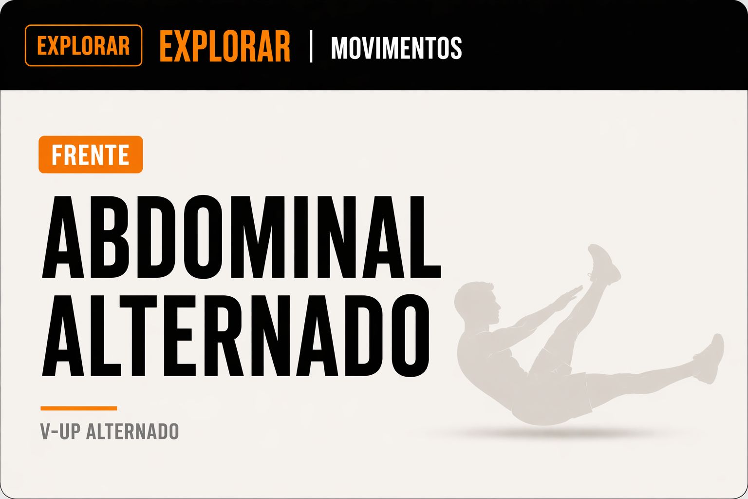 Movimento V-Up Alternado da Linha Metabólica